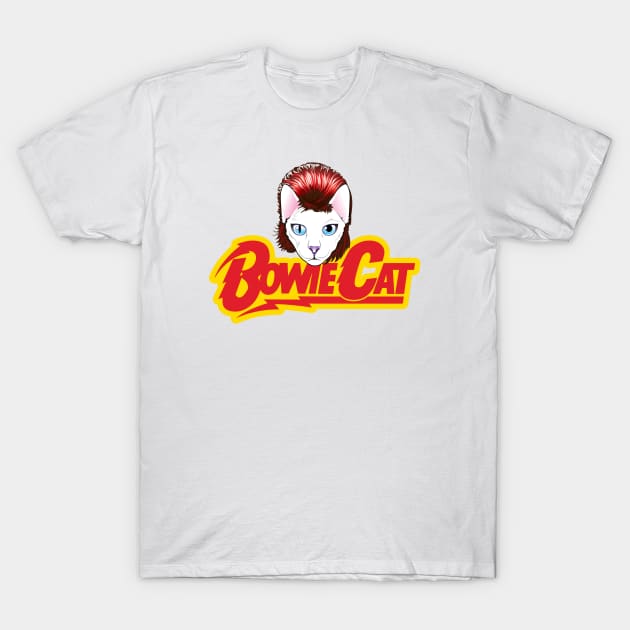 BowieCat - Diamond T-Shirt by happyartresult